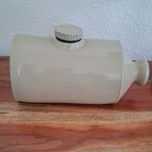 Stoneware Beige Bedwarmer